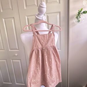 Chick Lane 100% Cotton Pink Dress with Heart Pattern